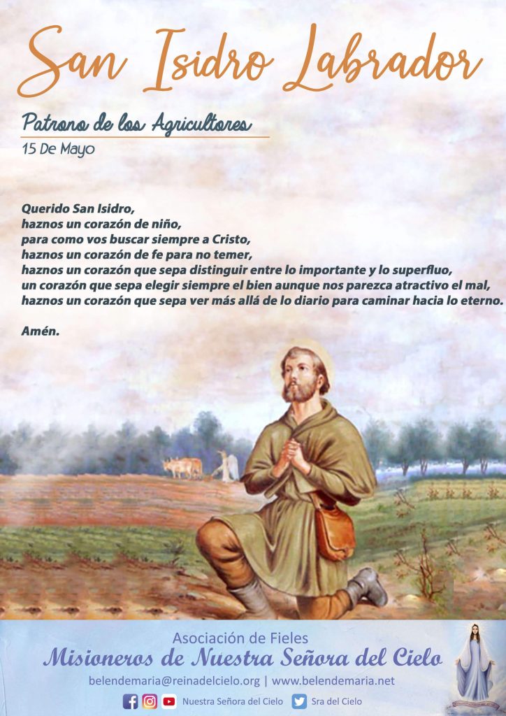San Isidro labrador Nuestra Señora del Cielo